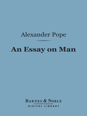 cover image of An Essay on Man (Barnes & Noble Digital Library)